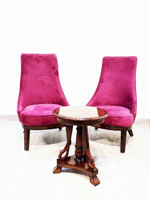 Danon Highback chairs Set of 2 With Coffee table