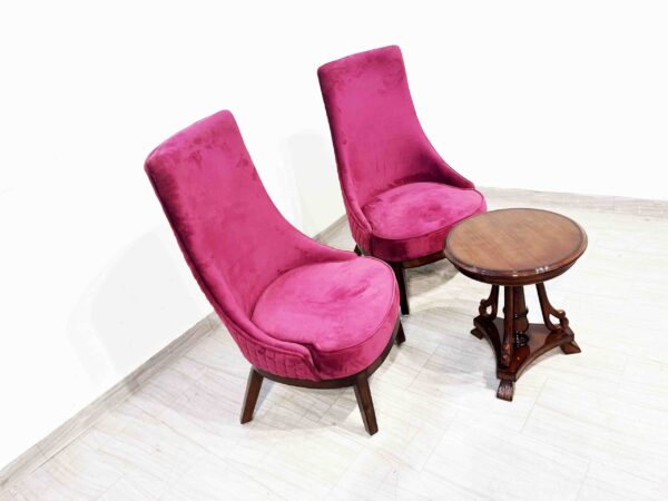 Danon Highback chairs Set of 2 With Coffee table - Image 3