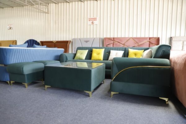 Rockers  7 seater L-Shape  Sofa with center table - Image 2